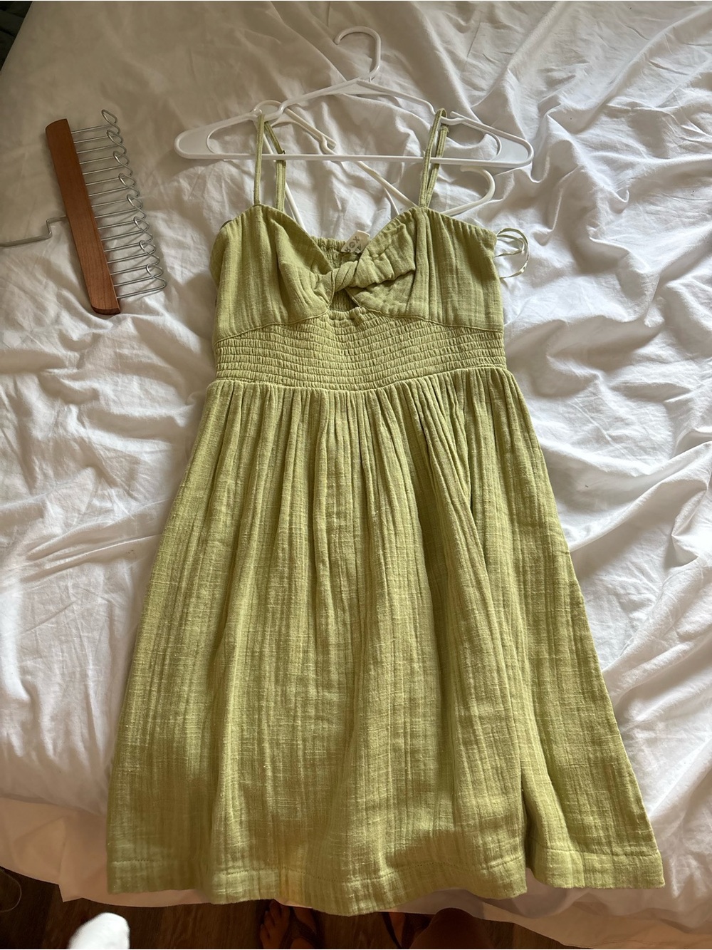 Reef Lime Green Mini Dress// Only tried on